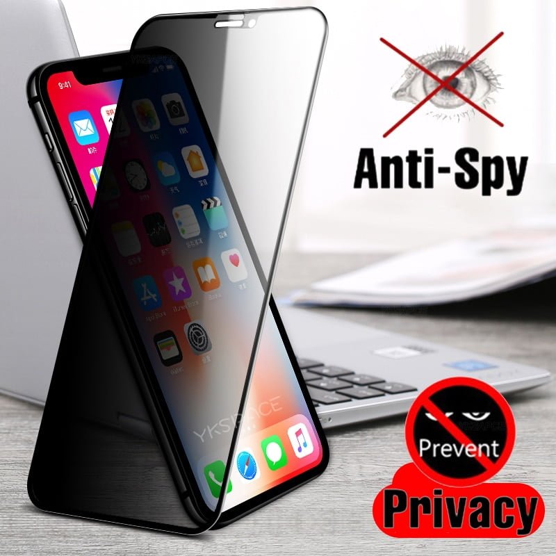 Best Privacy 9H Tempered Glass For iPhone X XR XS 11 12 Mini Pro Max 6 6S 7 8 Plus SE 2020 Anti Spy Glare Peep Screen Protector