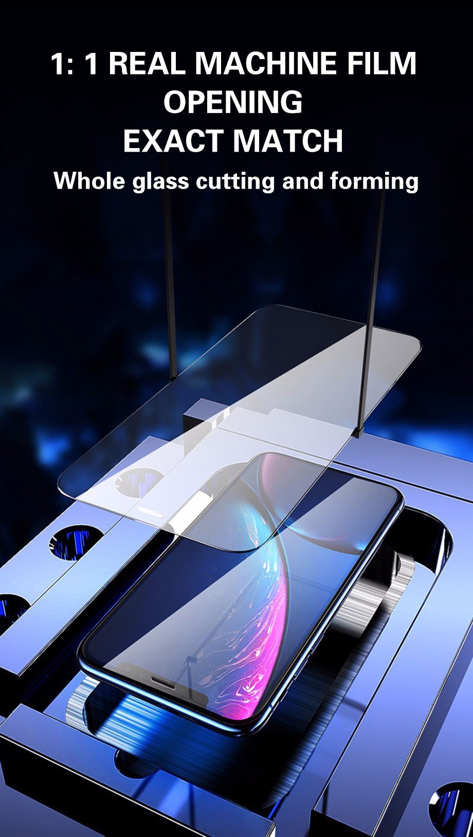 3PCS Full Cover Tempered Glass On the For iPhone 7 8 6 6s Plus X Screen Protector On iPhone X XR XS MAX SE 5 5s 11 12 Pro Glass