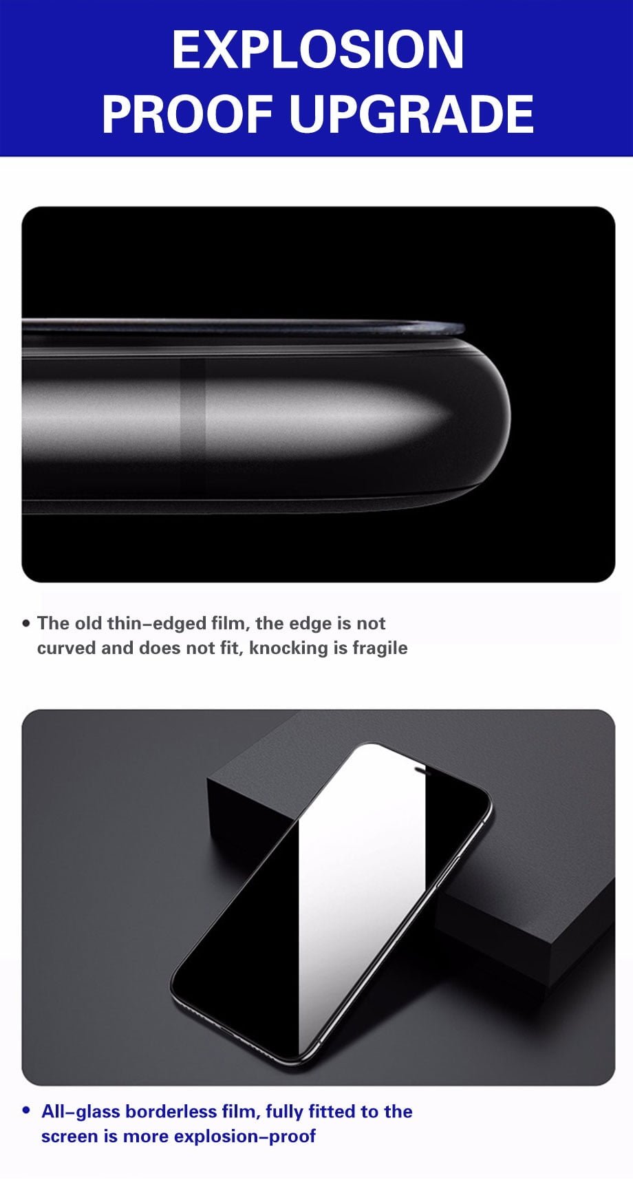 3PCS Full Cover Tempered Glass On the For iPhone 7 8 6 6s Plus X Screen Protector On iPhone X XR XS MAX SE 5 5s 11 12 Pro Glass