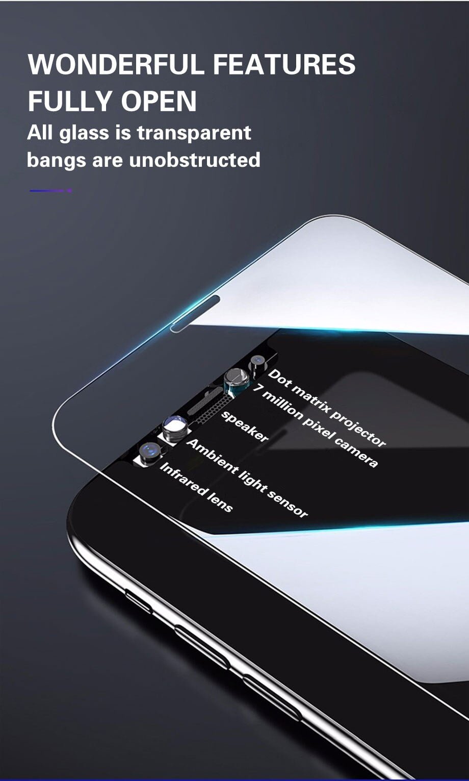 3PCS Full Cover Tempered Glass On the For iPhone 7 8 6 6s Plus X Screen Protector On iPhone X XR XS MAX SE 5 5s 11 12 Pro Glass