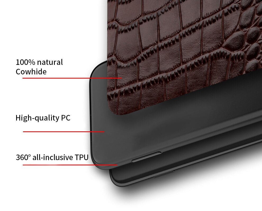 Genuine Leather Cover Case for Samsung Galaxy S A & NOTE Series phones