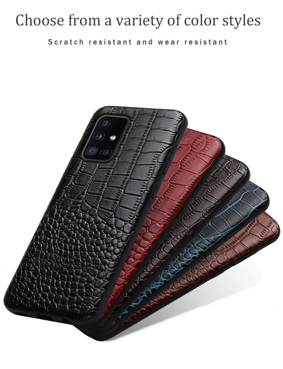 Genuine Leather Cover Case for Samsung Galaxy S A & NOTE Series phones