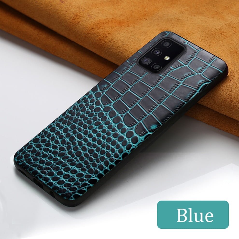 Genuine Leather Cover Case for Samsung Galaxy S A & NOTE Series phones
