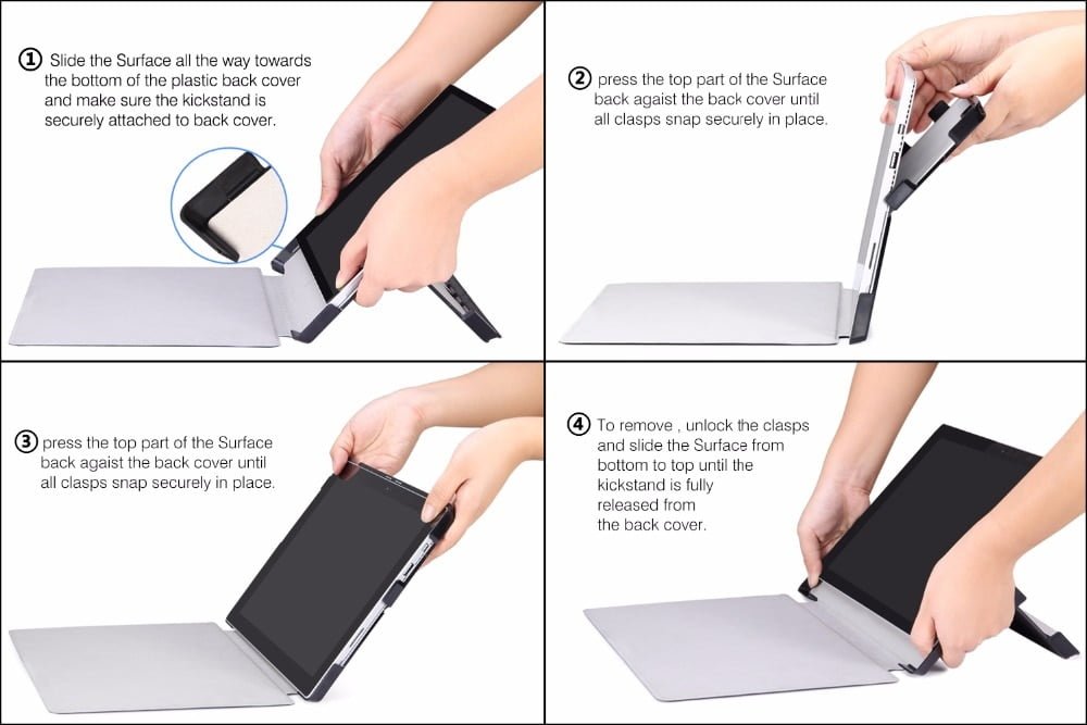 MoKo case for Microsoft Surface Pro 7,Smart Slim Shell Lightweight Stand Cover Case for Surface Pro 6 /Pro 2017(Pro 5)/ Pro LTE MoKo case for Microsoft Surface Pro 7,Smart Slim Shell Lightweight Stand Cover Case for Surface Pro 6 /Pro 2017(Pro 5)/ Pro LTE