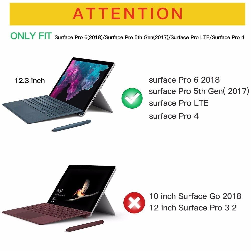 MoKo case for Microsoft Surface Pro 7,Smart Slim Shell Lightweight Stand Cover Case for Surface Pro 6 /Pro 2017(Pro 5)/ Pro LTE MoKo case for Microsoft Surface Pro 7,Smart Slim Shell Lightweight Stand Cover Case for Surface Pro 6 /Pro 2017(Pro 5)/ Pro LTE