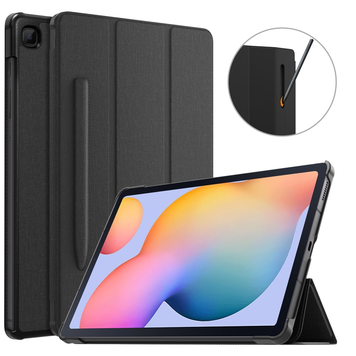 Case for Galaxy Tab S6 Lite 2020,Ultra Slim Lightweight Tri-Fold Cover with Auto-Wake/Sleep & Pen Holder For Galaxy Tab S6 Lite Case for Galaxy Tab S6 Lite 2020,Ultra Slim Lightweight Tri-Fold Cover with Auto-Wake/Sleep & Pen Holder For Galaxy Tab S6 Lite