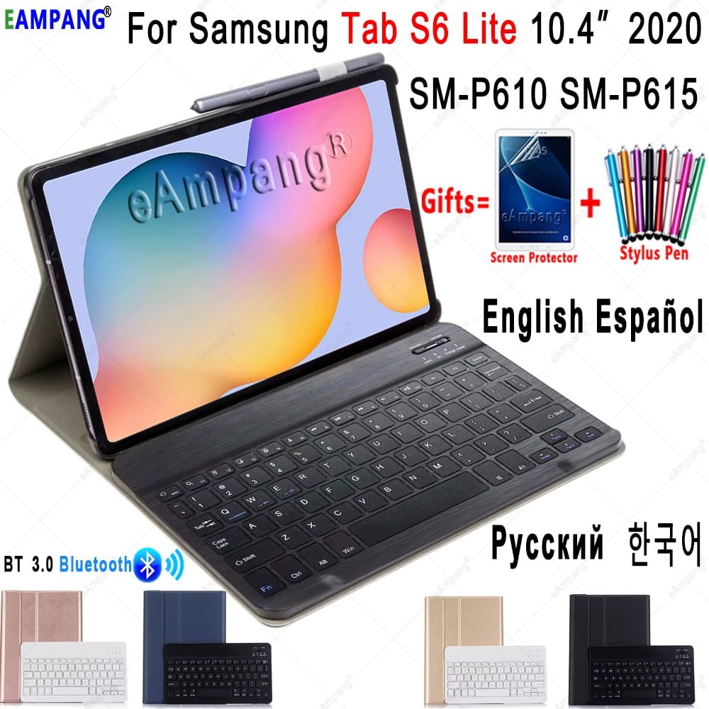 Case for Samsung Galaxy Tab S6 Lite 10.4 Keyboard Case Tab S6 10.5 S7 11 Cover Russian Spanish English Korean Bluetooth Keyboard Case for Samsung Galaxy Tab S6 Lite 10.4 Keyboard Case Tab S6 10.5 S7 11 Cover Russian Spanish English Korean Bluetooth Keyboard