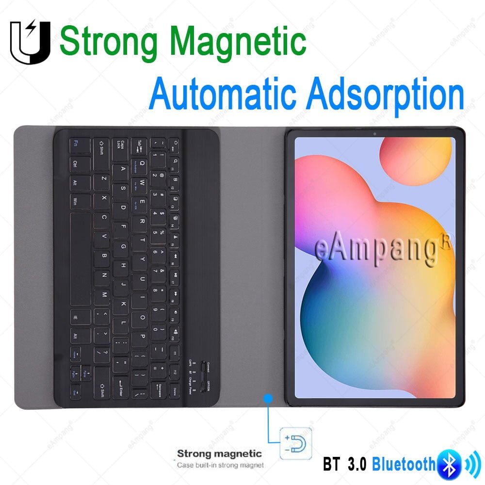 Case for Samsung Galaxy Tab S6 Lite 10.4 Keyboard Case Tab S6 10.5 S7 11 Cover Russian Spanish English Korean Bluetooth Keyboard Case for Samsung Galaxy Tab S6 Lite 10.4 Keyboard Case Tab S6 10.5 S7 11 Cover Russian Spanish English Korean Bluetooth Keyboard