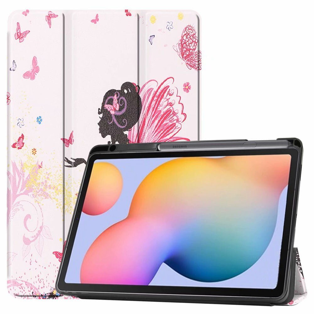 iBuyiWin Soft Silicone Smart Case for Samsung Galaxy Tab S6 Lite 10.4 SM-P610/P615 Tablet Capa Cover With Pencil Holder Funda