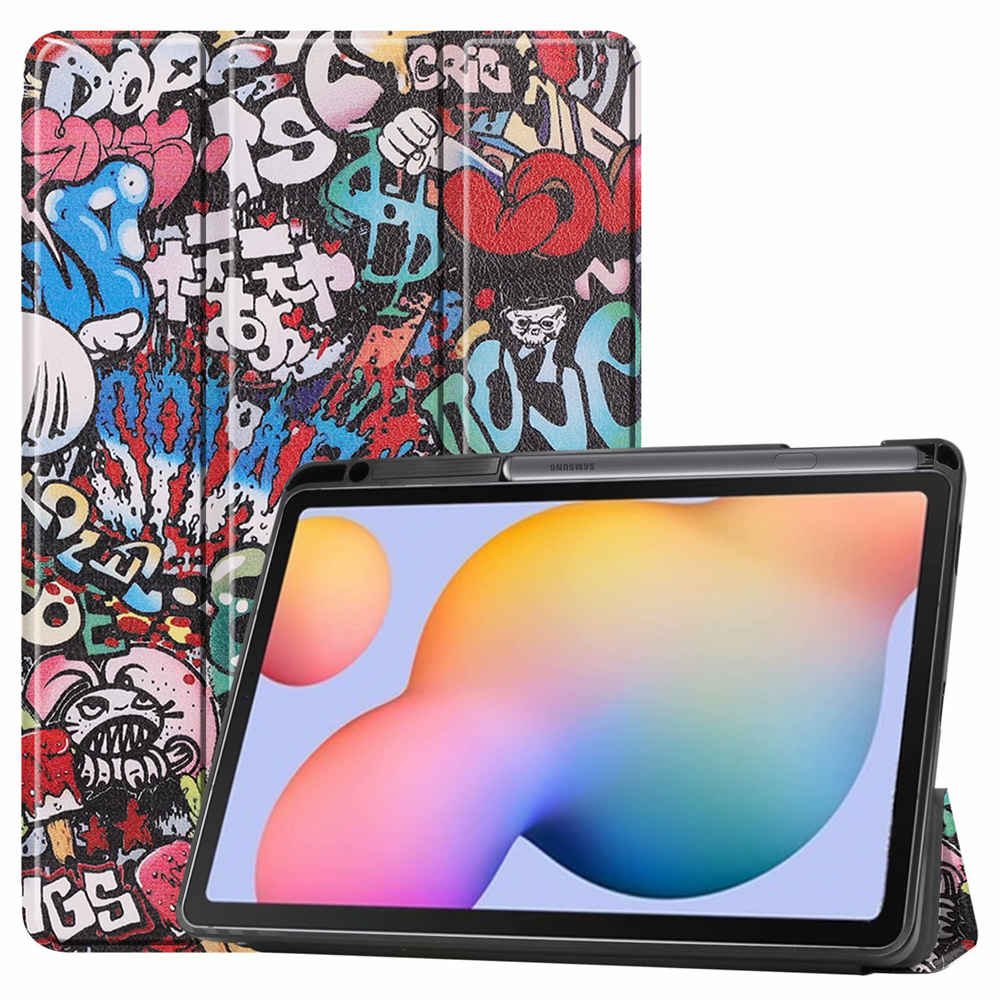 iBuyiWin Soft Silicone Smart Case for Samsung Galaxy Tab S6 Lite 10.4 SM-P610/P615 Tablet Capa Cover With Pencil Holder Funda
