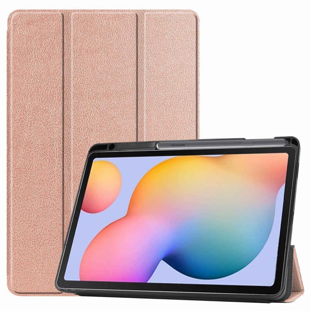 iBuyiWin Soft Silicone Smart Case for Samsung Galaxy Tab S6 Lite 10.4 SM-P610/P615 Tablet Capa Cover With Pencil Holder Funda