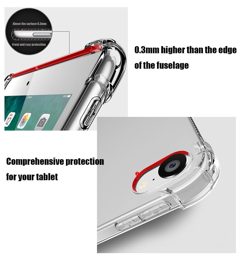 Tablet case for Samsung Galaxy Tab A 10.1' 2019 Silicone soft shell TPU Airbag cover Transparent protection bag for SM-T510/T515