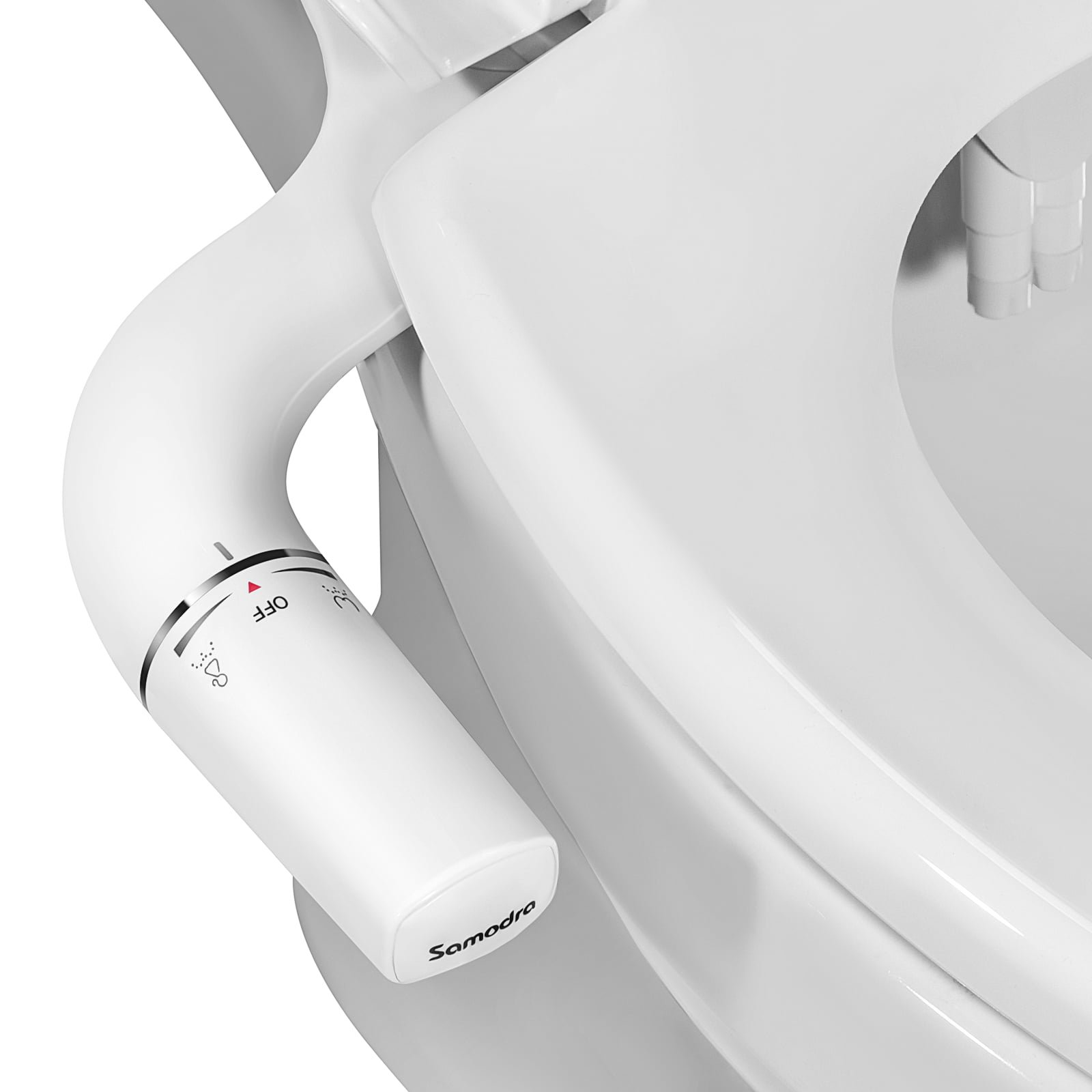SAMODRA Bidet Attachment Ultra-Slim Toilet Seat Attachment Dual Nozzle Bidet Adjustable Water Pressure Non-Electric Ass Sprayer SAMODRA Bidet Attachment Ultra-Slim Toilet Seat Attachment Dual Nozzle Bidet Adjustable Water Pressure Non-Electric Ass Sprayer
