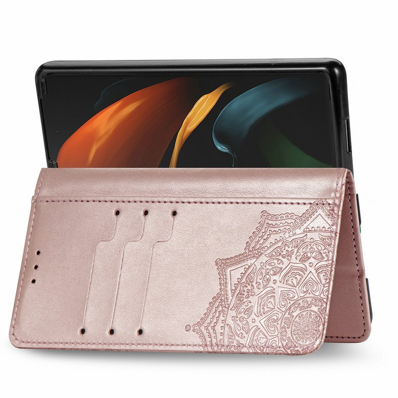 3D Mandala Wallet Leather Coque for Samsung Z Fold 2 Fold3 5G Case Book Etui Samsung Galaxy Z Fold 3 Case Fold2 Flip Cover Funda