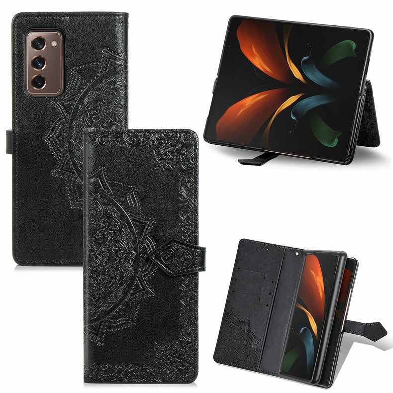 3D Mandala Wallet Leather Coque for Samsung Z Fold 2 Fold3 5G Case Book Etui Samsung Galaxy Z Fold 3 Case Fold2 Flip Cover Funda