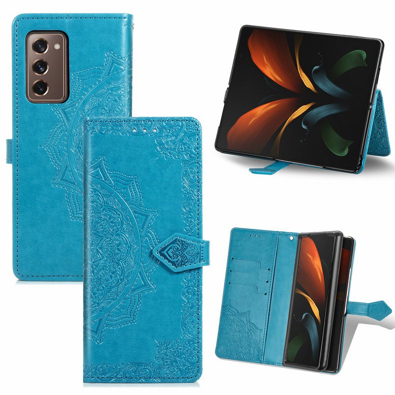 3D Mandala Wallet Leather Coque for Samsung Z Fold 2 Fold3 5G Case Book Etui Samsung Galaxy Z Fold 3 Case Fold2 Flip Cover Funda