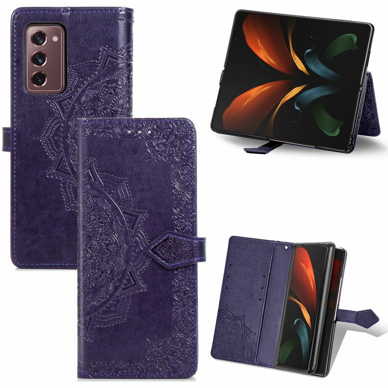 3D Mandala Wallet Leather Coque for Samsung Z Fold 2 Fold3 5G Case Book Etui Samsung Galaxy Z Fold 3 Case Fold2 Flip Cover Funda