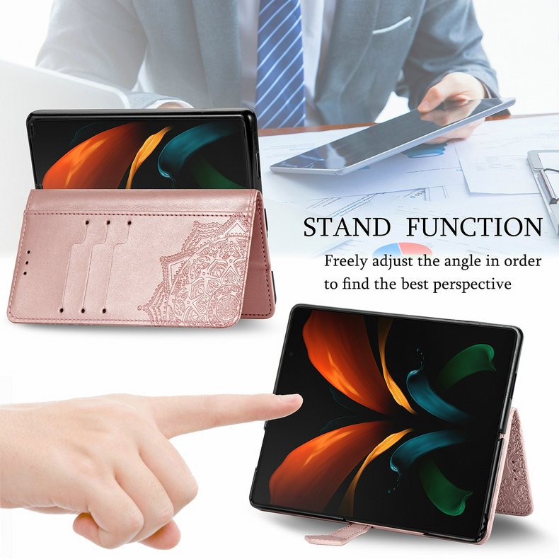 3D Mandala Wallet Leather Coque for Samsung Z Fold 2 Fold3 5G Case Book Etui Samsung Galaxy Z Fold 3 Case Fold2 Flip Cover Funda