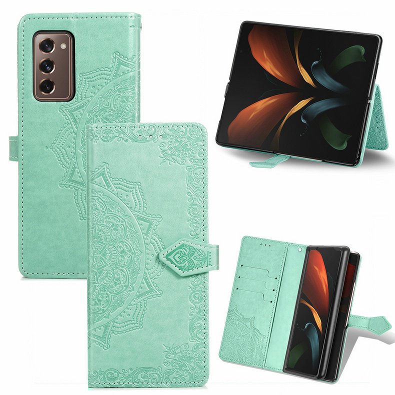 3D Mandala Wallet Leather Coque for Samsung Z Fold 2 Fold3 5G Case Book Etui Samsung Galaxy Z Fold 3 Case Fold2 Flip Cover Funda