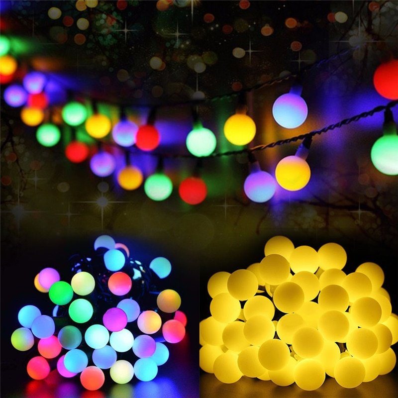Colorful Outdoor Solar Light String