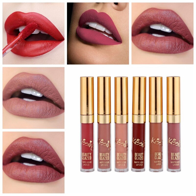 Velvet Matte Lip Gloss 6 Pcs Set