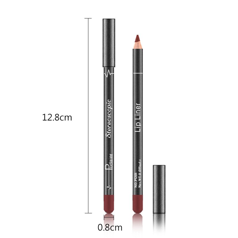 12 Pieces of Stylish Waterproof Matte Lip Liner