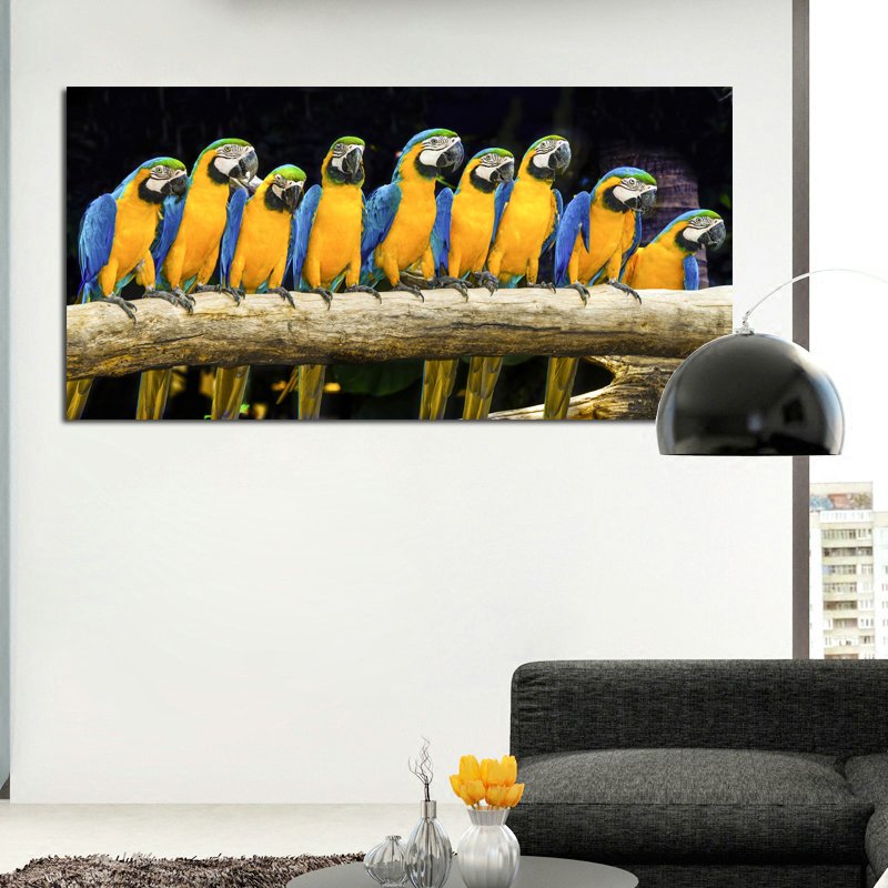 SELFLESSLY Wall Decorative Painting Red Parrots For Living Room Birds Picture Animated Art Poster Print Modular Art Unframed SELFLESSLY Wall Decorative Painting Red Parrots For Living Room Birds Picture Animated Art Poster Print Modular Art Unframed