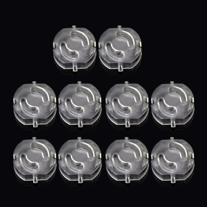 Transparent EU Power Socket Safety Plugs Set