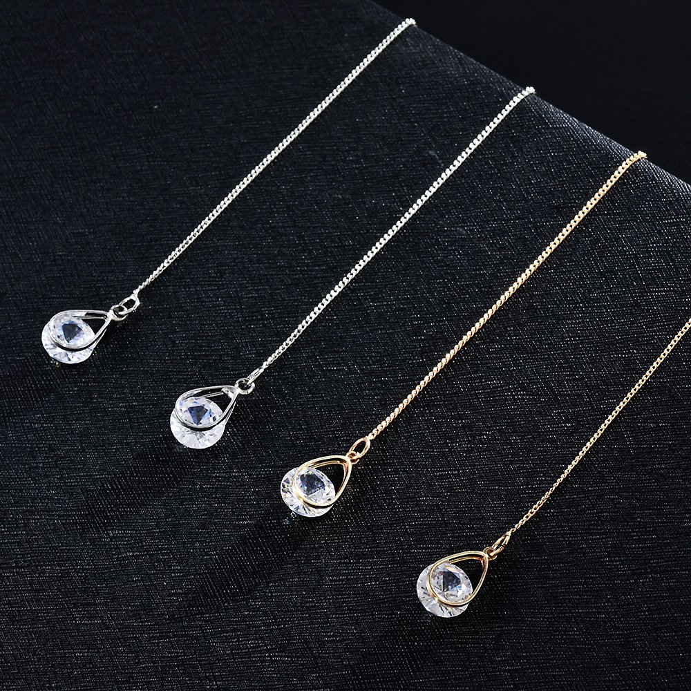Women's Water Drop Chain Earrings