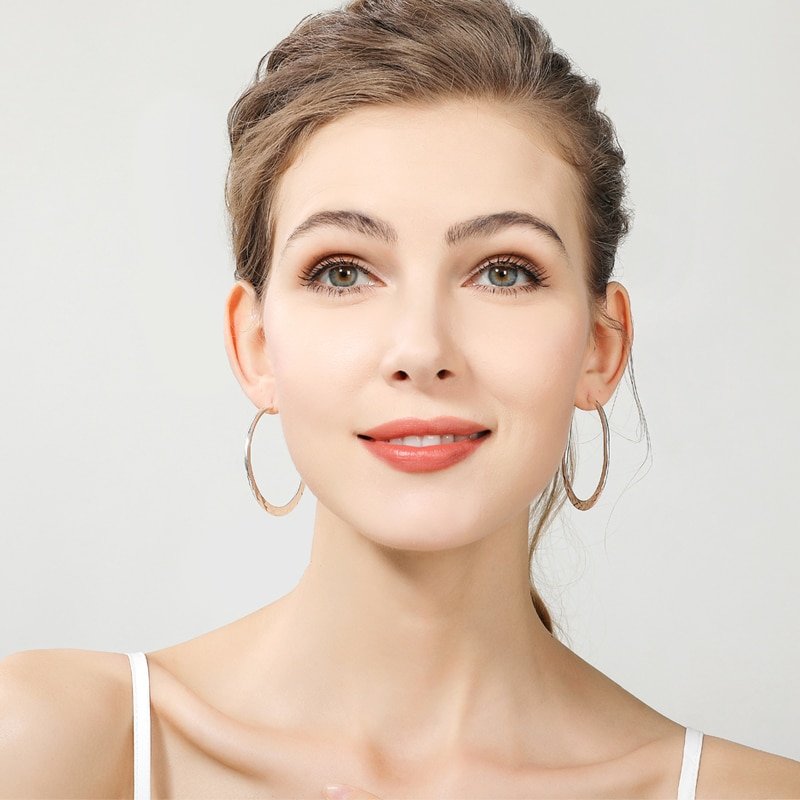 925 Sterling Silver Hoop Earrings for Women