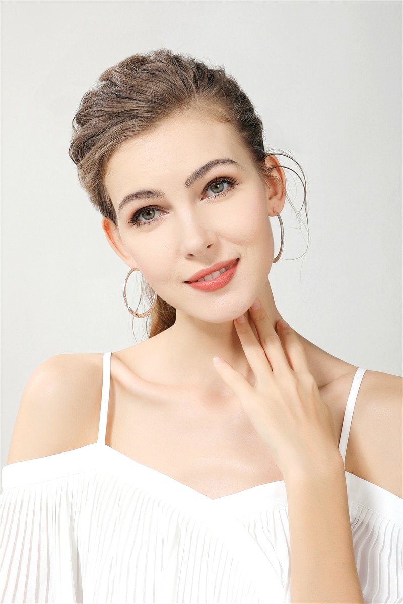 925 Sterling Silver Hoop Earrings for Women