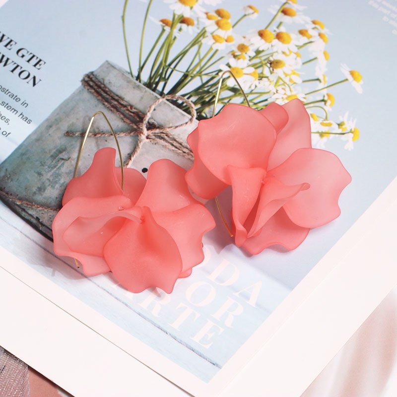 Women's Multicolored Plant Shape Earrings