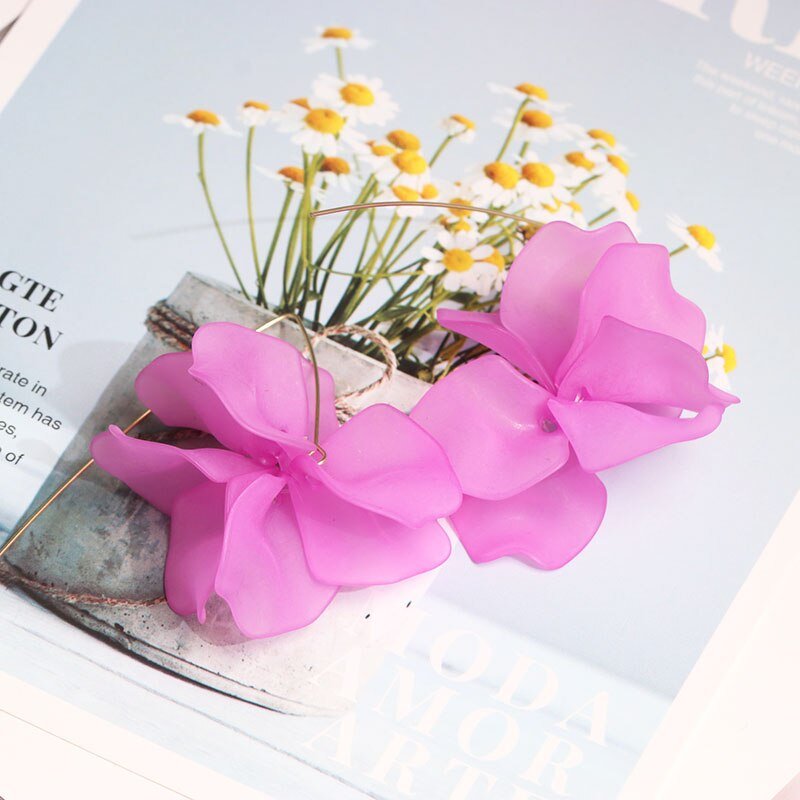 Women's Multicolored Plant Shape Earrings