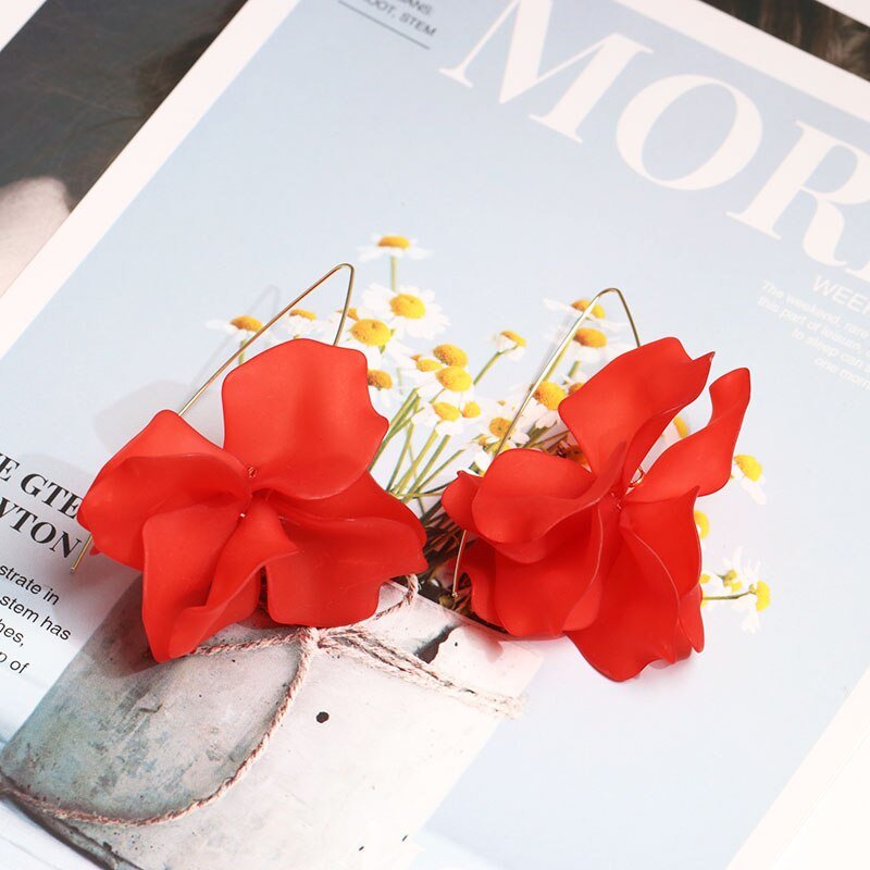 Women's Multicolored Plant Shape Earrings