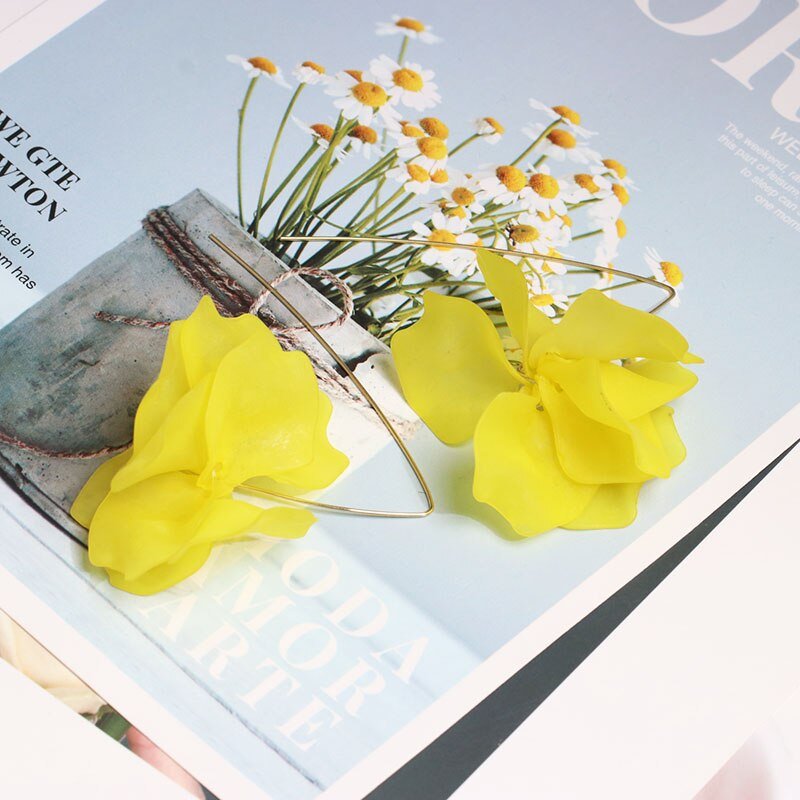 Women's Multicolored Plant Shape Earrings