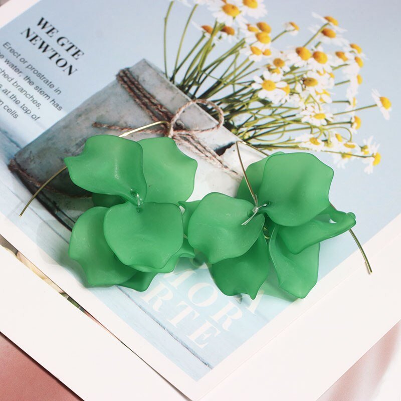 Women's Multicolored Plant Shape Earrings