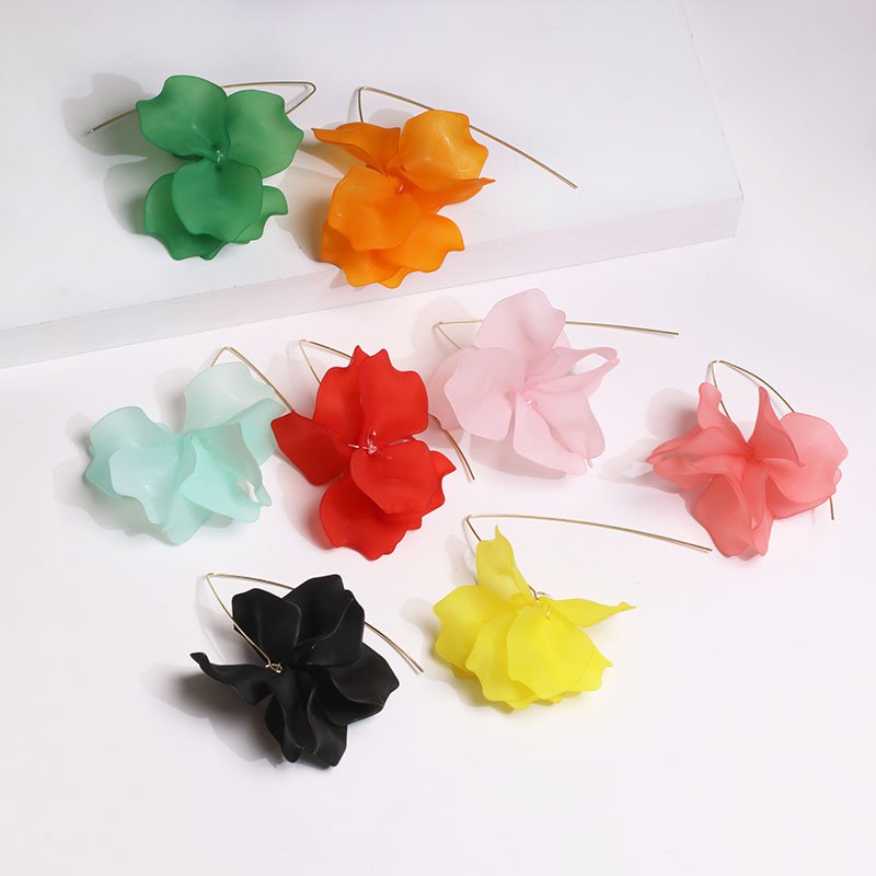 Women's Multicolored Plant Shape Earrings
