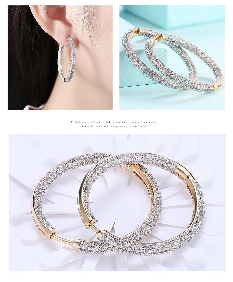 Women's 925 Sterling Silver Hoop Earrings