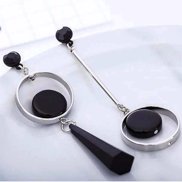 Asymmetric Geometric Stud Earrings