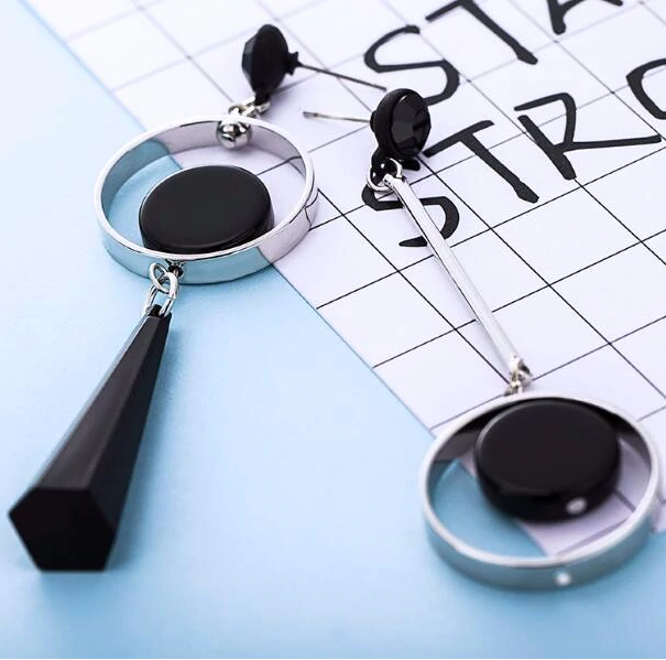 Asymmetric Geometric Stud Earrings