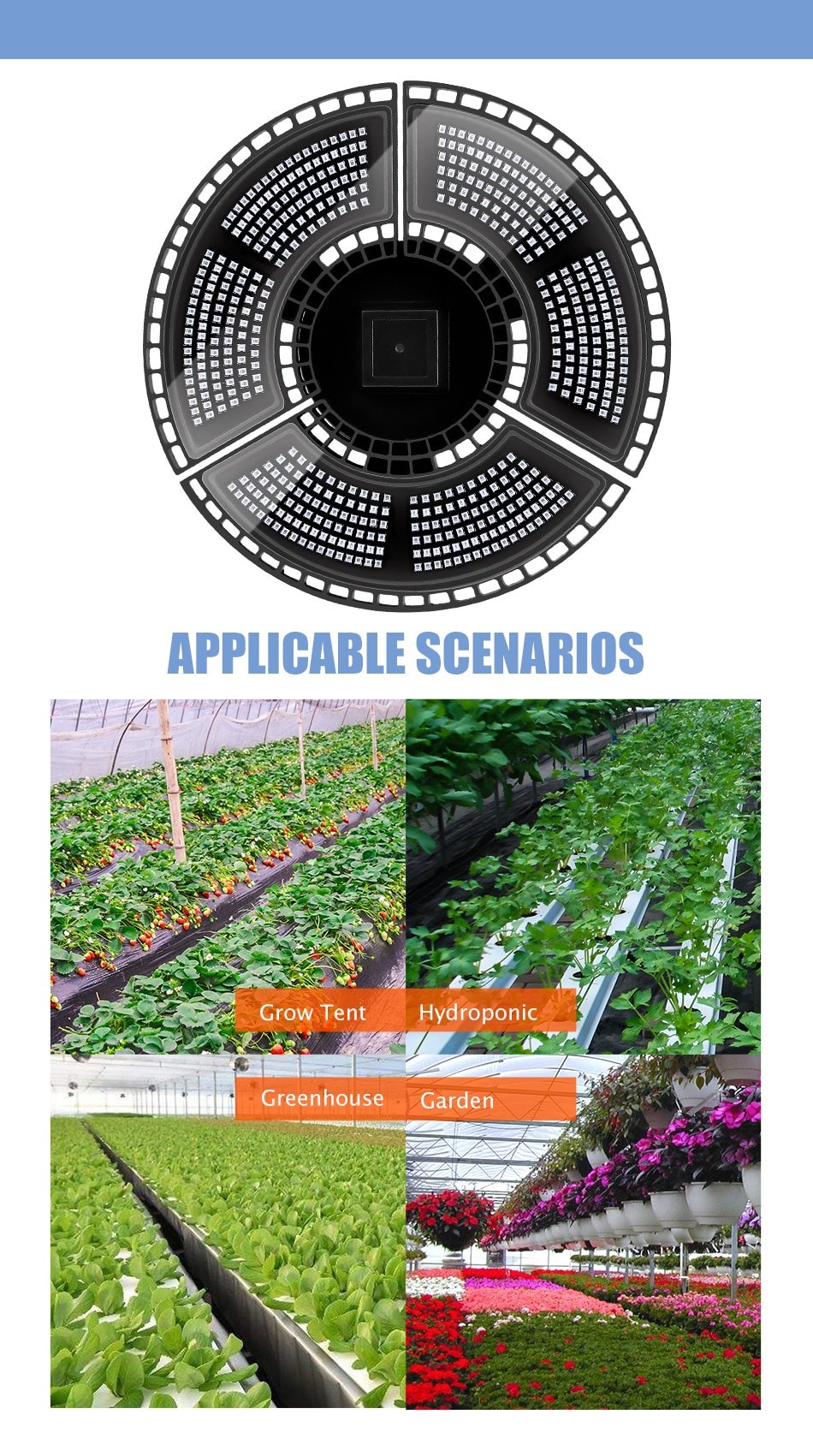 UFO Design 400W Hydroponics Lamp