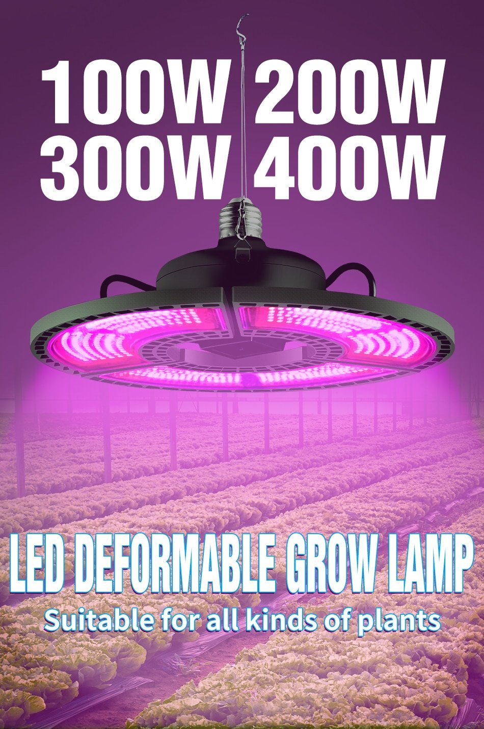 UFO Design 400W Hydroponics Lamp