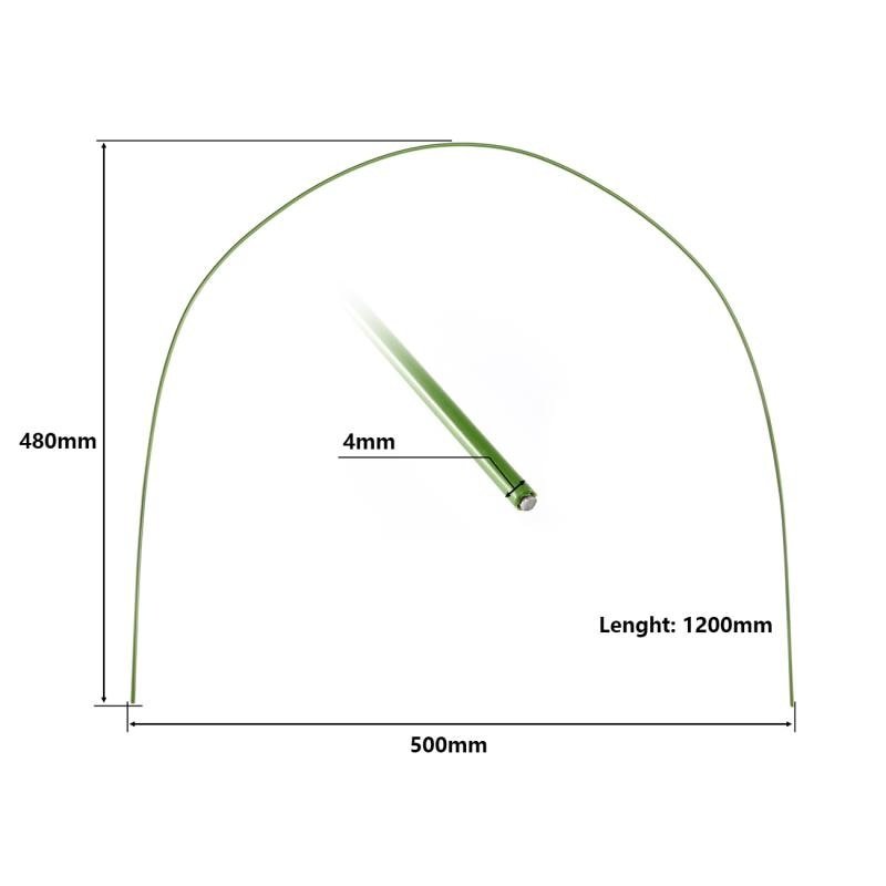 Set of 6 Greenhouse Plant Support Hoops