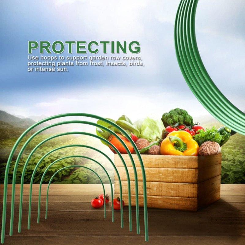 Set of 6 Greenhouse Plant Support Hoops