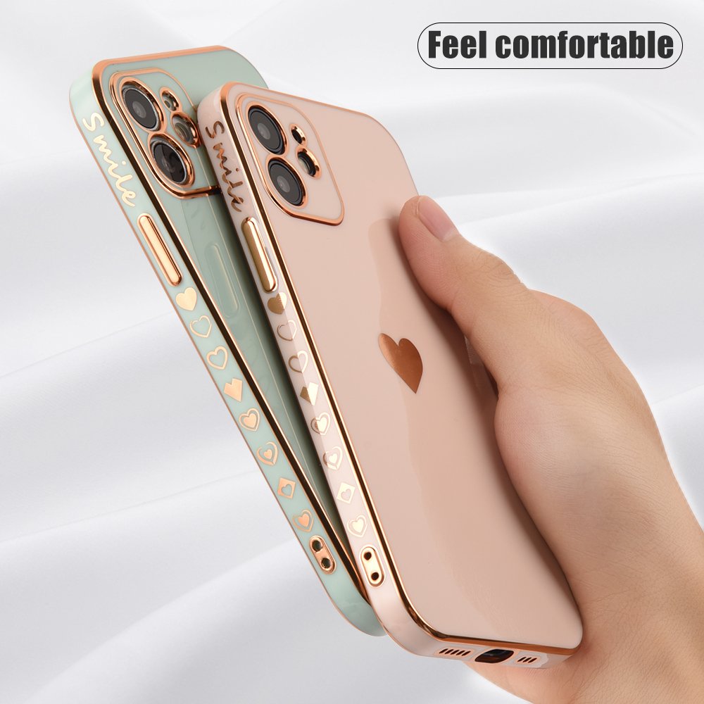 Solid Plating Lens Protection Phone Case For iPhone 12 11 Pro Max X XR XS Max 7 8 6 6s Plus SE 3 2022 13 Pro Max Soft Cover Case