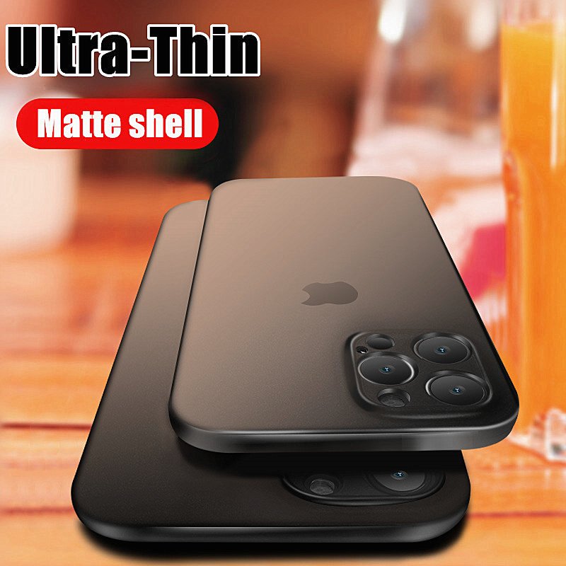 Ultra Thin 0.2mm Matte Case For IPhone 13 12 Mini X XR XS 11 Pro Max Full Cover For IPhone 7 6 6s 8 Plus Hard PC Shockproof Case Ultra Thin 0.2mm Matte Case For IPhone 13 12 Mini X XR XS 11 Pro Max Full Cover For IPhone 7 6 6s 8 Plus Hard PC Shockproof Case
