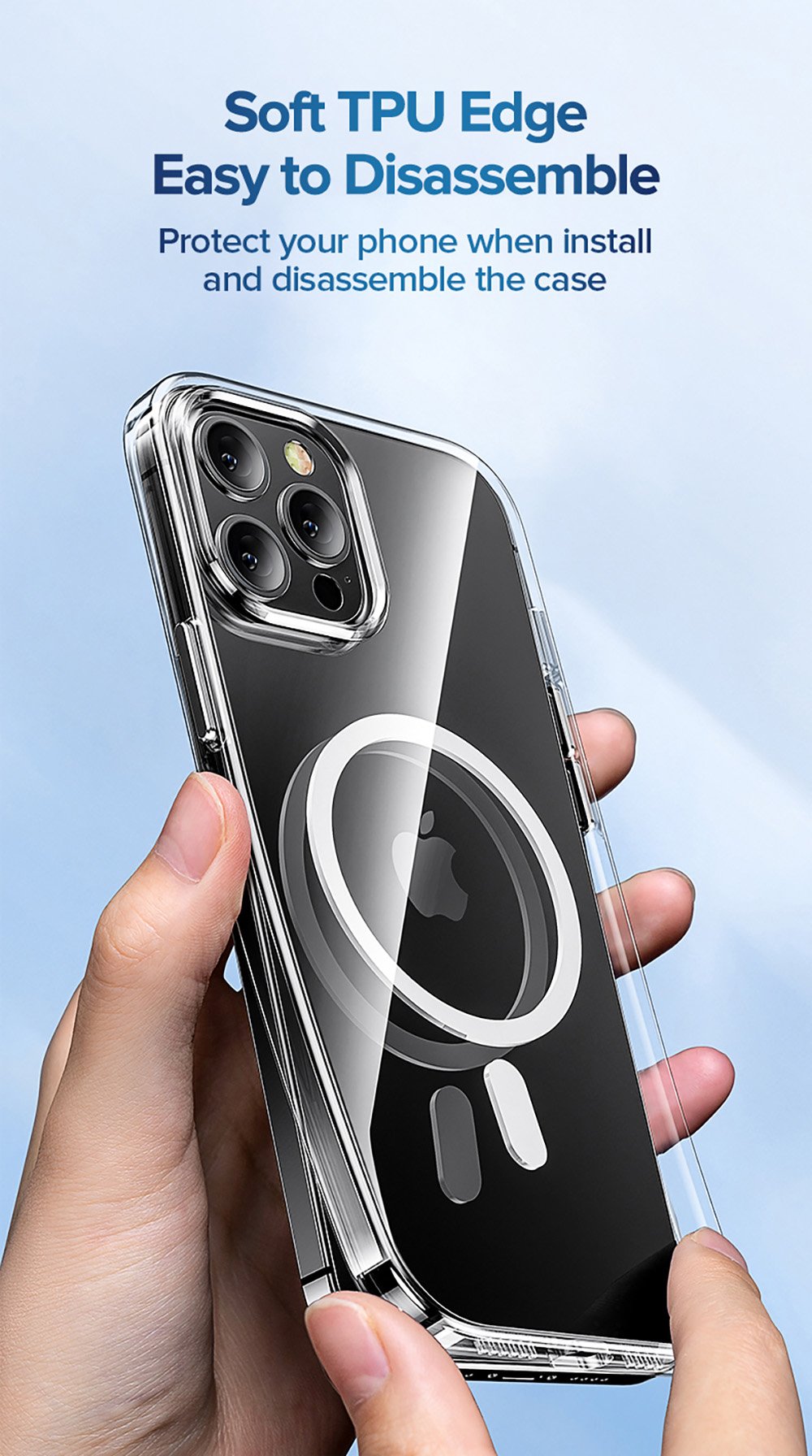 Joyroom Magnetic Case For iPhone 13 12 Pro Max Transparent Cover For iPhone 13 Pro Max Case Wireless Charger Magnet Back Cover Joyroom Magnetic Case For iPhone 13 12 Pro Max Transparent Cover For iPhone 13 Pro Max Case Wireless Charger Magnet Back Cover