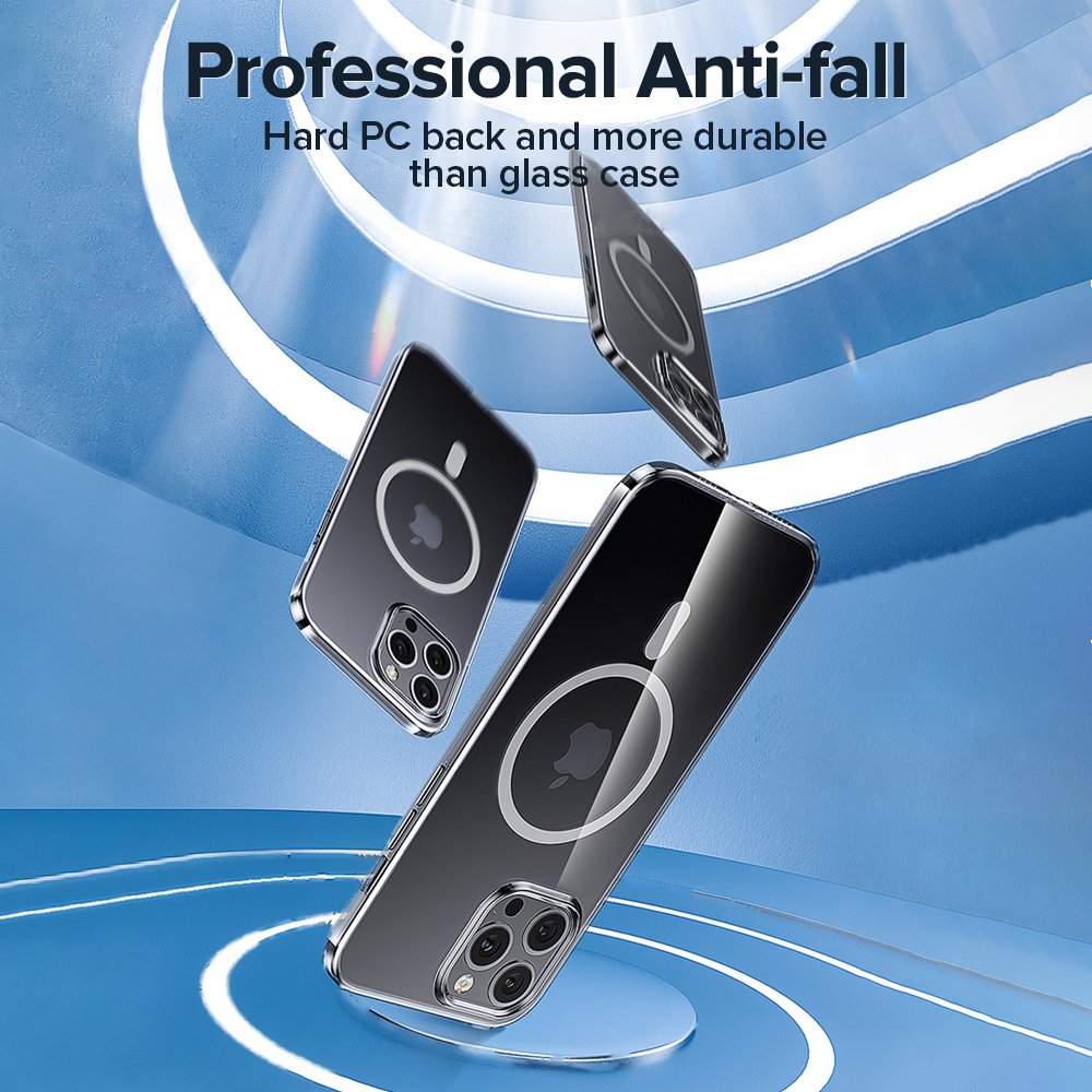 Joyroom Magnetic Case For iPhone 13 12 Pro Max Transparent Cover For iPhone 13 Pro Max Case Wireless Charger Magnet Back Cover Joyroom Magnetic Case For iPhone 13 12 Pro Max Transparent Cover For iPhone 13 Pro Max Case Wireless Charger Magnet Back Cover