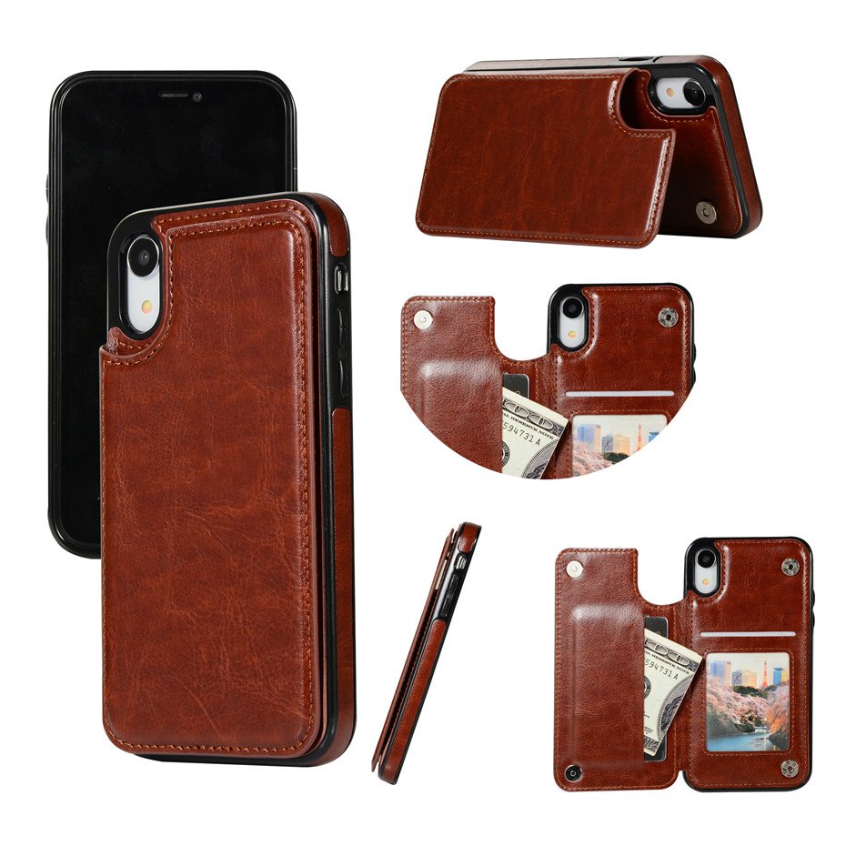 Retro PU Flip Leather Case For iPhone 13 12 11 Pro Max XS Multi Card Holder Phone Cases For iPhone X 6 6S 7 8 Plus SE2022 Cover
