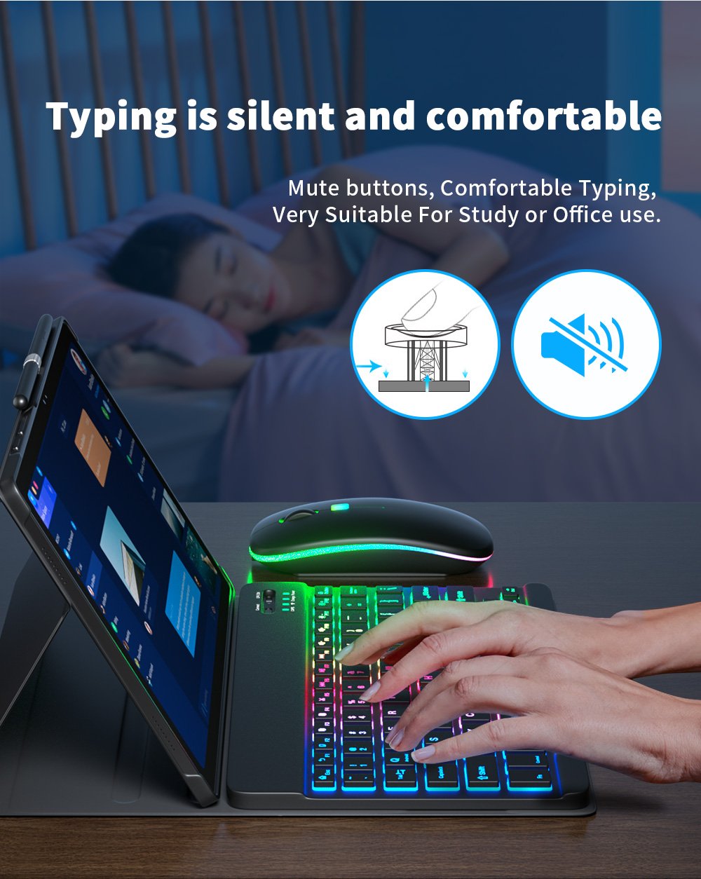 Funda For Samsung Galaxy Tab A7 A8 Case Keyboard For Samsung Tab S6 Lite Case Rainbow Keyboard Mouse For Samsung Tab S7 S8 Case Funda For Samsung Galaxy Tab A7 A8 Case Keyboard For Samsung Tab S6 Lite Case Rainbow Keyboard Mouse For Samsung Tab S7 S8 Case